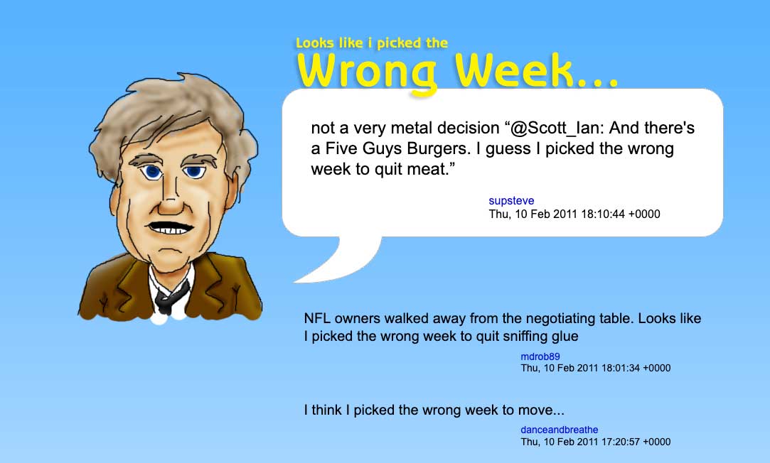 Original PHP Version of WrongWeek.com (2011) - Please forgive my bad mouse art.